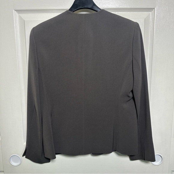 Doncaster Gray Blazer Tailored Collarless Design - Picture 2 of 9